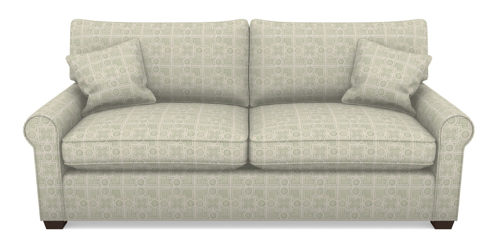 Product photograph of Bignor Sofa Bed 4 Seater Sofa Bed In Rhs Collection - Small Knot Garden Cotton Weave - Pistachio from Sofas and Stuff Limited