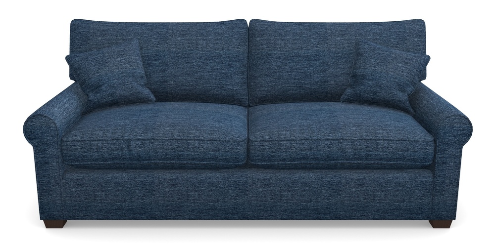 Product photograph of Bignor Sofa Bed 4 Seater Sofa Bed In Textured Velvet - Denim from Sofas and Stuff Limited