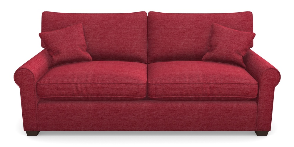 Product photograph of Bignor Sofa Bed 4 Seater Sofa Bed In Textured Velvet - Firebrick from Sofas and Stuff Limited