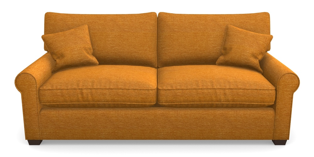 Product photograph of Bignor Sofa Bed 4 Seater Sofa Bed In Textured Velvet - Turmeric from Sofas and Stuff Limited