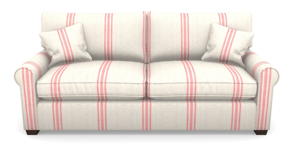 Product photograph of Bignor Sofa Bed 4 Seater Sofa Bed In Walloon Linen - Red from Sofas and Stuff Limited