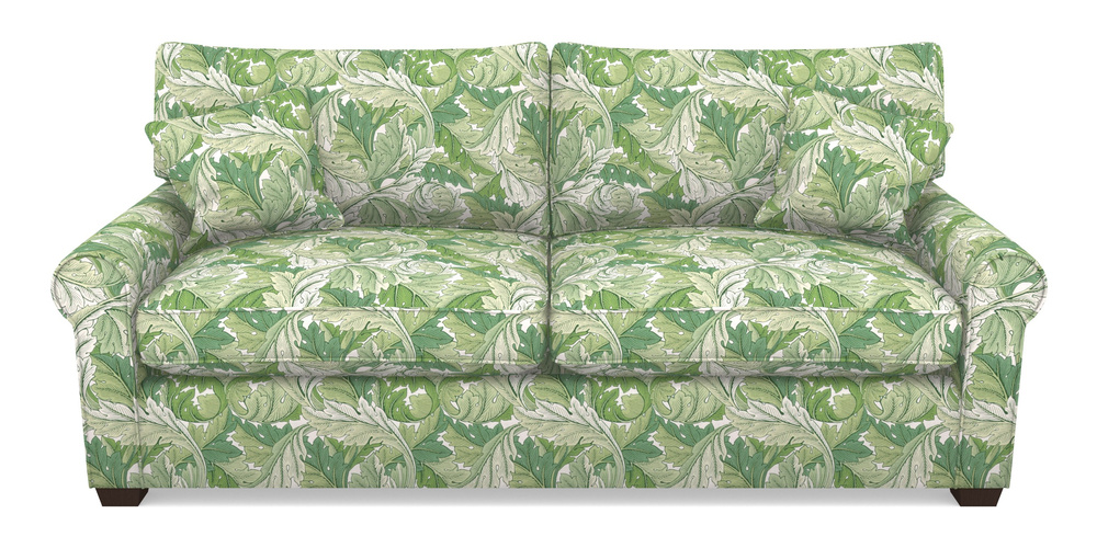 Product photograph of Bignor Sofa Bed 4 Seater Sofa Bed In William Morris Collection - Acanthus - Leaf Green from Sofas and Stuff Limited