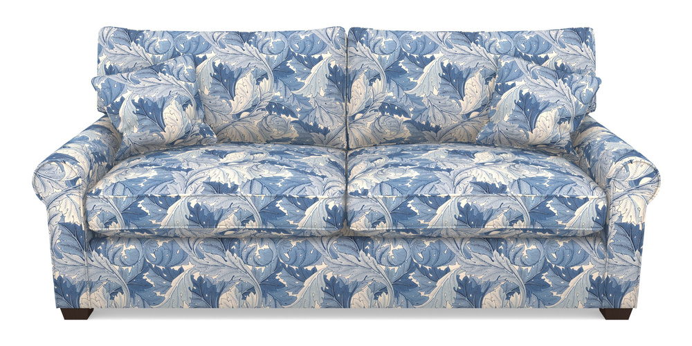 Product photograph of Bignor Sofa Bed 4 Seater Sofa Bed In William Morris Collection - Acanthus - Woad from Sofas and Stuff Limited