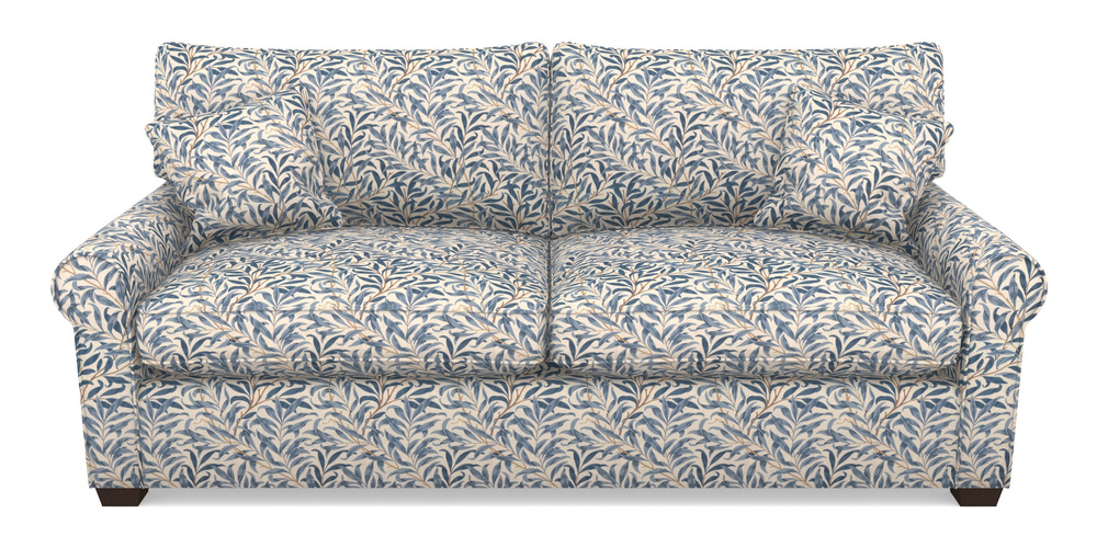 Product photograph of Bignor Sofa Bed 4 Seater Sofa Bed In William Morris Collection - Willow Boughs - Woad from Sofas and Stuff Limited