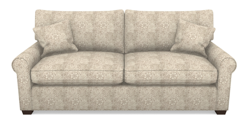 Product photograph of Bignor Sofa Bed 4 Seater Sofa Bed In William Morris Collection - Marigold - Linen Ivory from Sofas and Stuff Limited