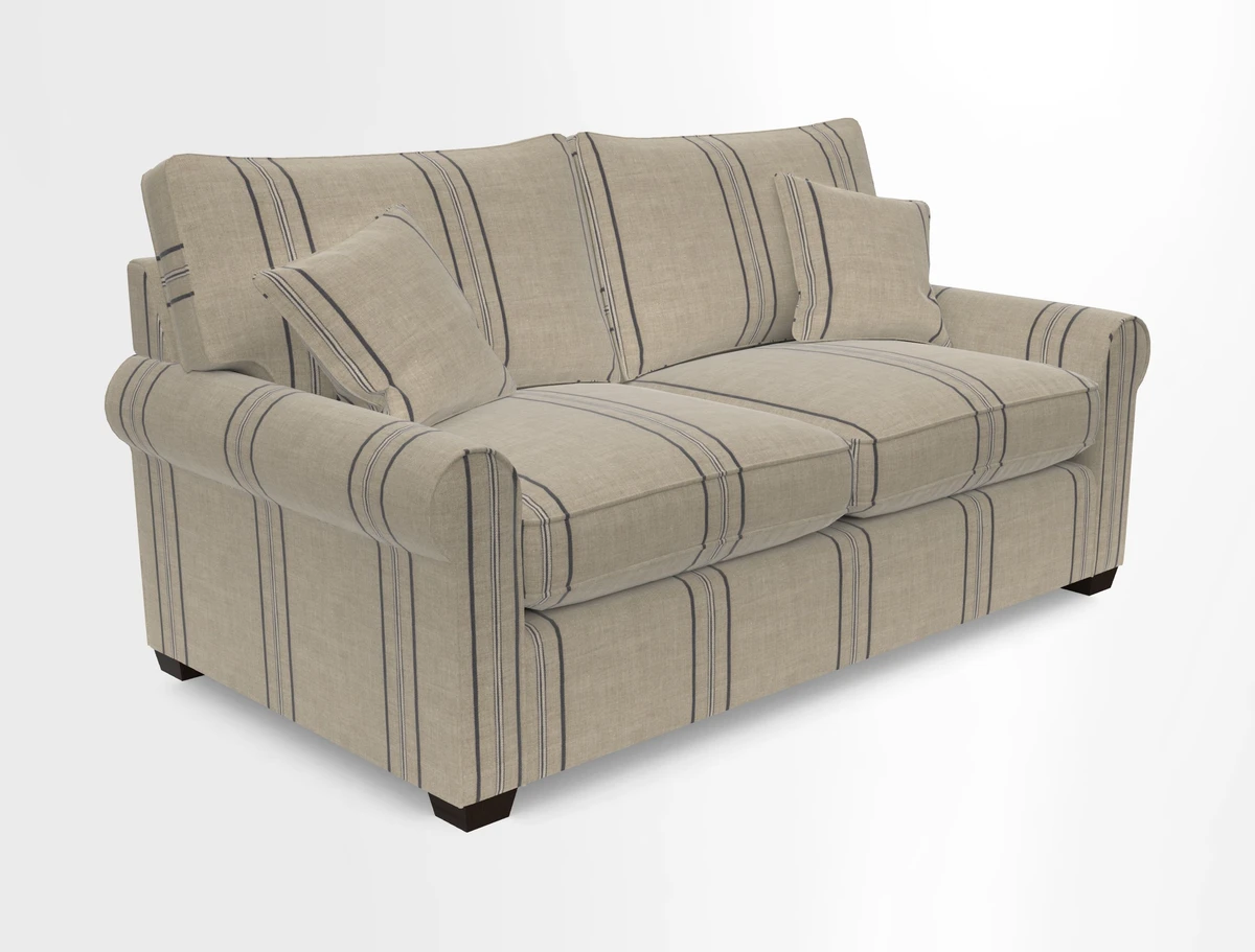 Bignor 3 Seater Sofa in V&A Drawn From Nature Oak Tree Gold. Loose cover option available