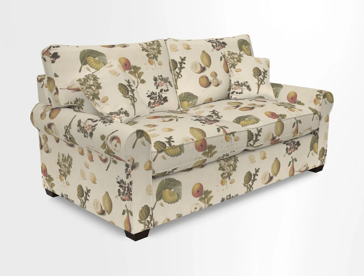 Bignor 3 Seater Sofa in V&A Drawn From Nature Oak Tree Gold. Loose cover option available