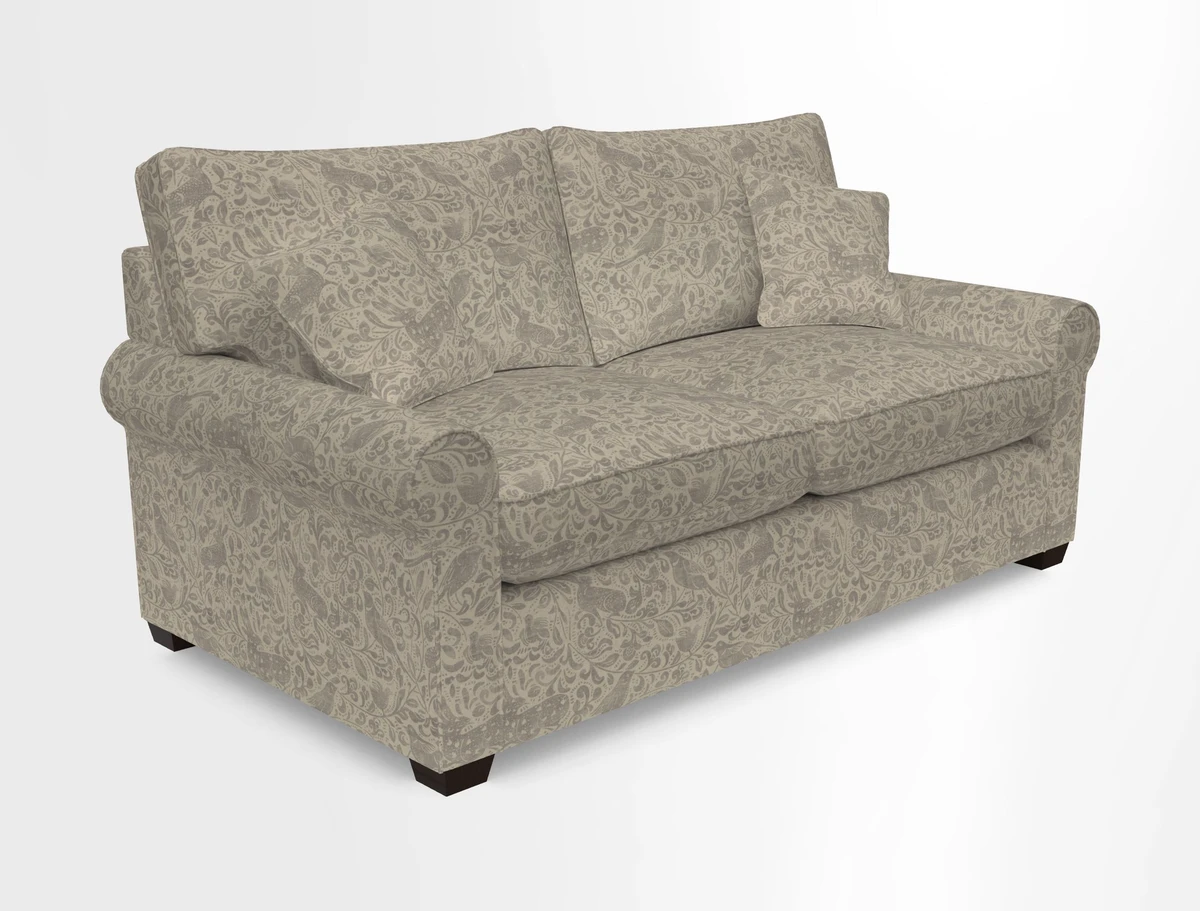 Bignor 3 Seater Sofa in V&A Drawn From Nature Oak Tree Gold. Loose cover option available