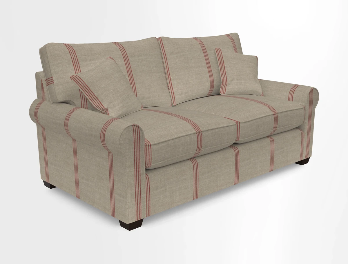 Bignor 3 Seater Sofa in V&A Drawn From Nature Oak Tree Gold. Loose cover option available