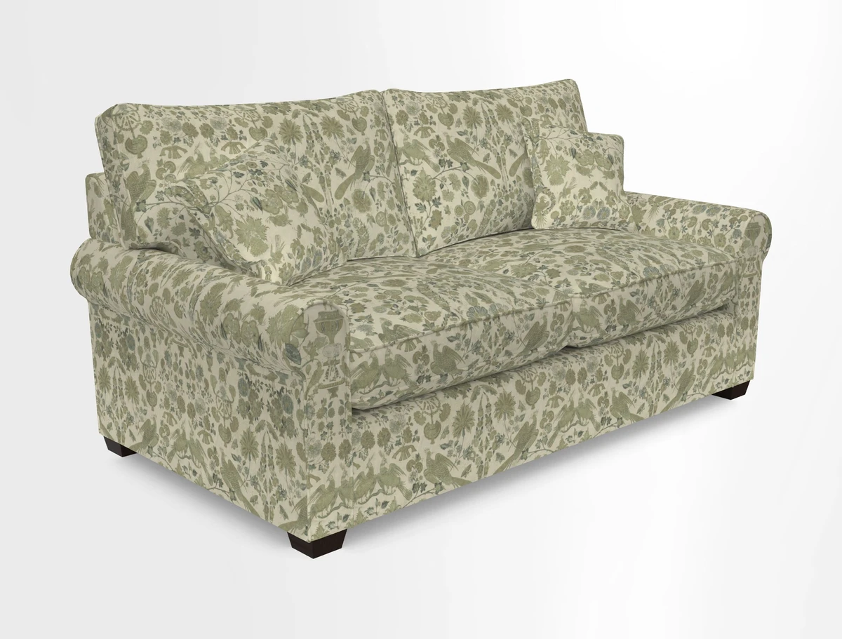 Bignor 3 Seater Sofa in V&A Drawn From Nature Oak Tree Gold. Loose cover option available