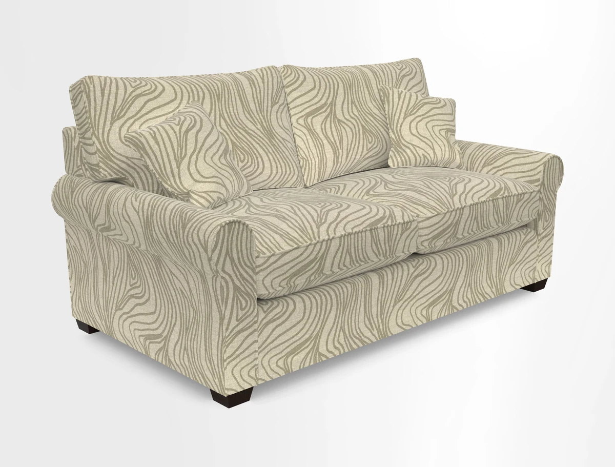 Bignor 3 Seater Sofa in V&A Drawn From Nature Oak Tree Gold. Loose cover option available
