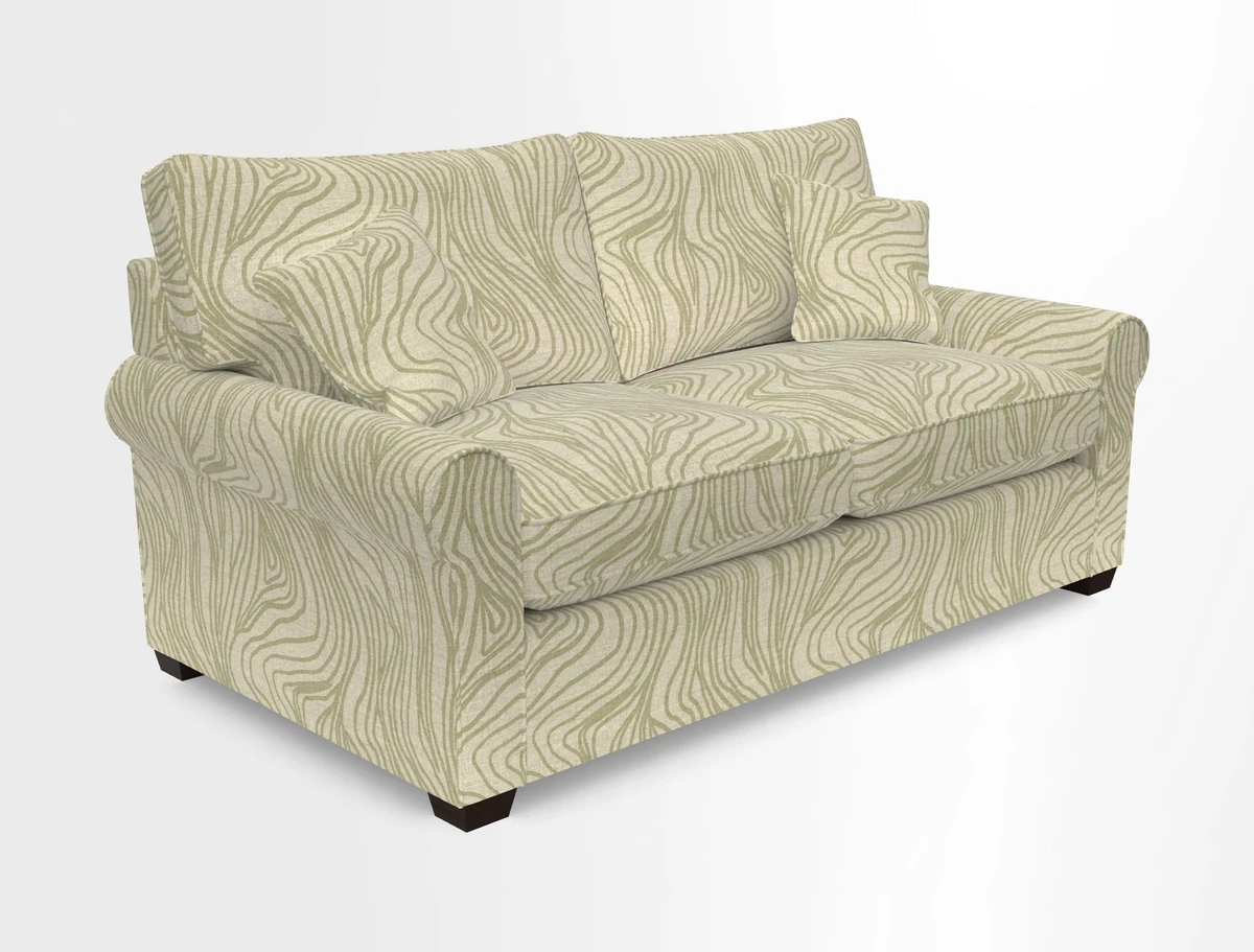 Bignor 3 Seater Sofa in V&A Drawn From Nature Oak Tree Gold. Loose cover option available