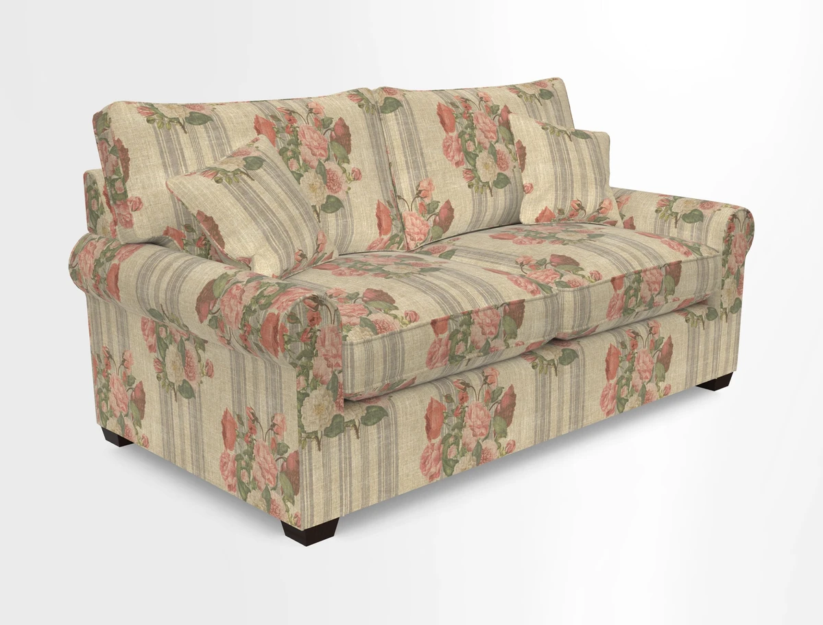 Bignor 3 Seater Sofa in V&A Drawn From Nature Oak Tree Gold. Loose cover option available