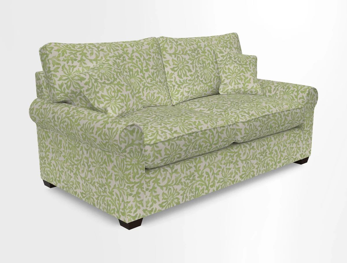 Bignor 3 Seater Sofa in V&A Drawn From Nature Oak Tree Gold. Loose cover option available