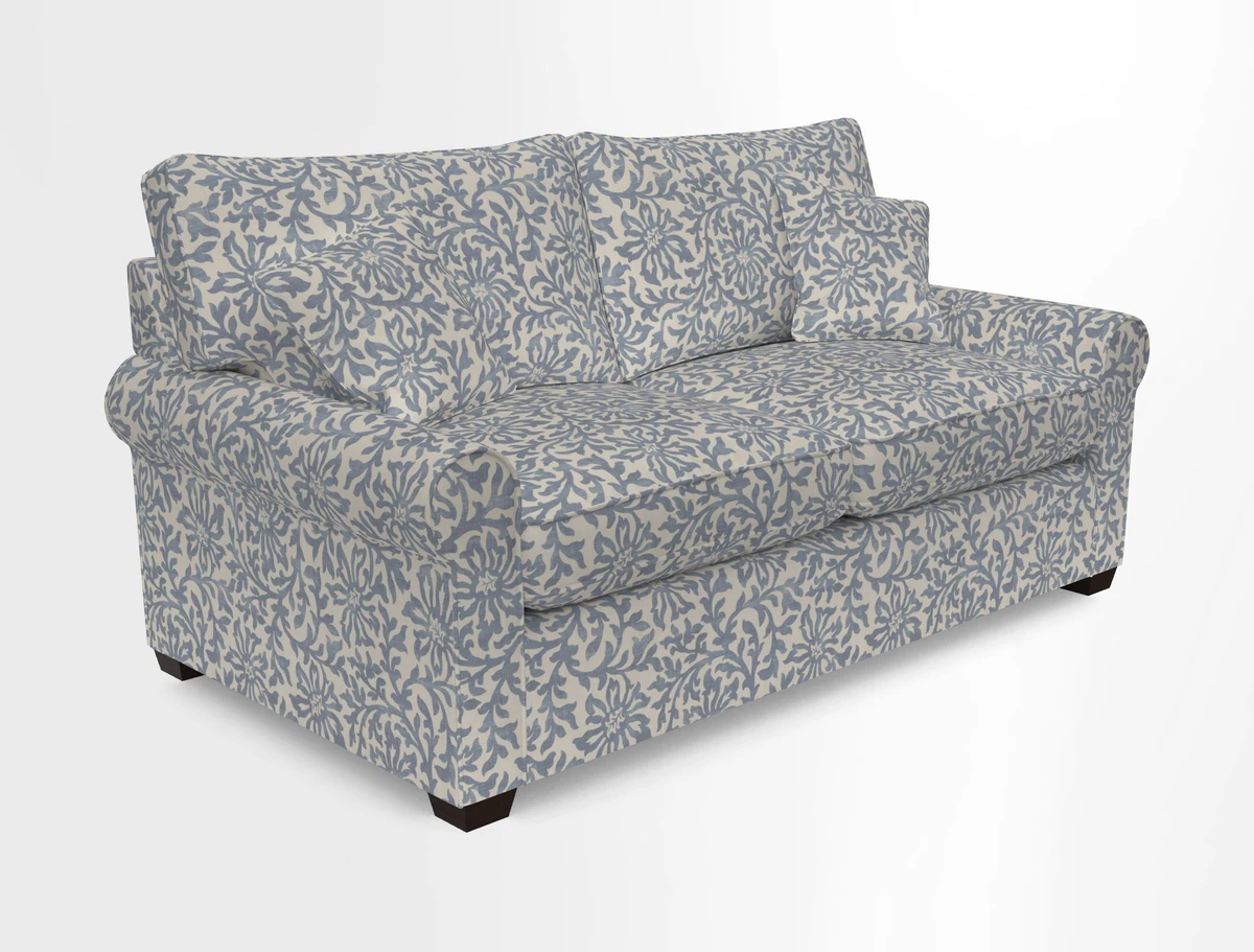 Bignor 3 Seater Sofa in V&A Drawn From Nature Oak Tree Gold. Loose cover option available