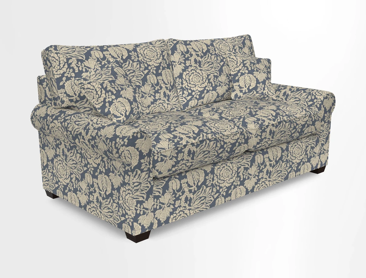 Bignor 3 Seater Sofa in V&A Drawn From Nature Oak Tree Gold. Loose cover option available