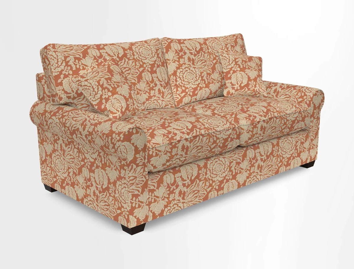Bignor 3 Seater Sofa in V&A Drawn From Nature Oak Tree Gold. Loose cover option available