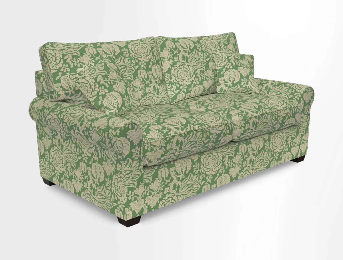 Bignor 3 Seater Sofa in V&A Drawn From Nature Oak Tree Gold. Loose cover option available