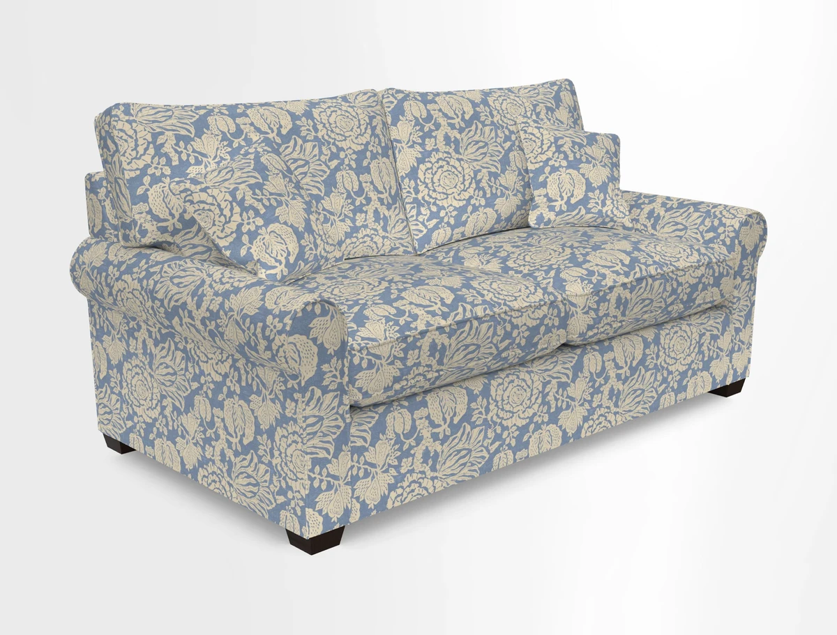 Bignor 3 Seater Sofa in V&A Drawn From Nature Oak Tree Gold. Loose cover option available