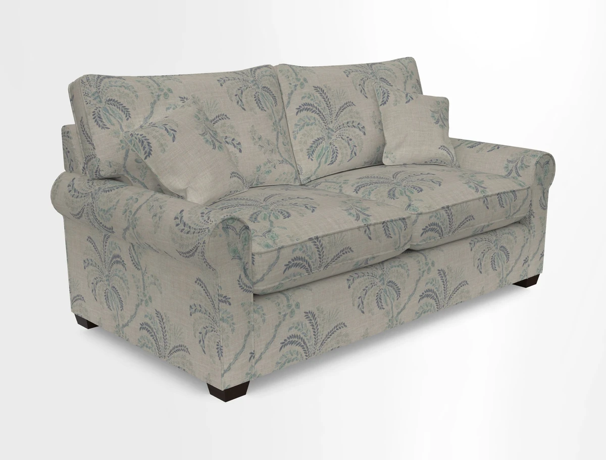 Bignor 3 Seater Sofa in V&A Drawn From Nature Oak Tree Gold. Loose cover option available