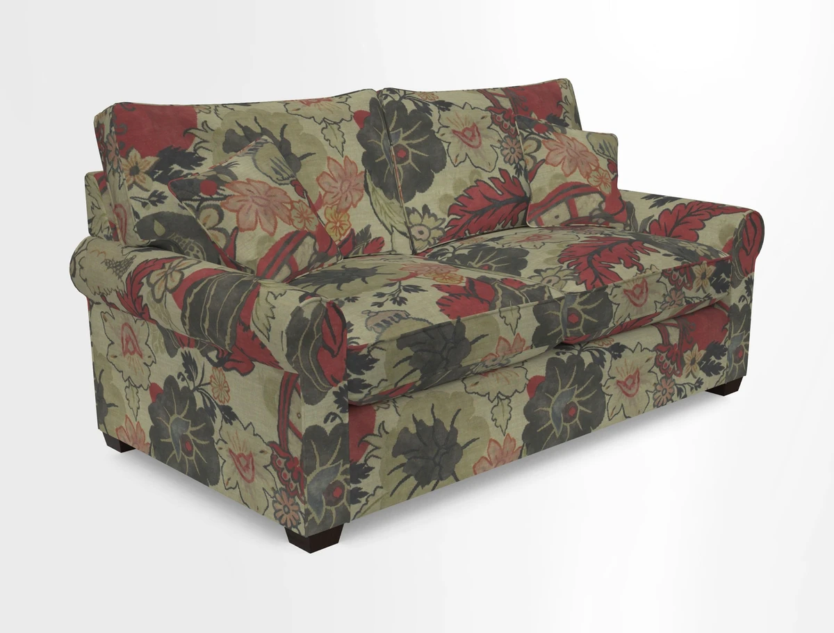 Bignor 3 Seater Sofa in V&A Drawn From Nature Oak Tree Gold. Loose cover option available