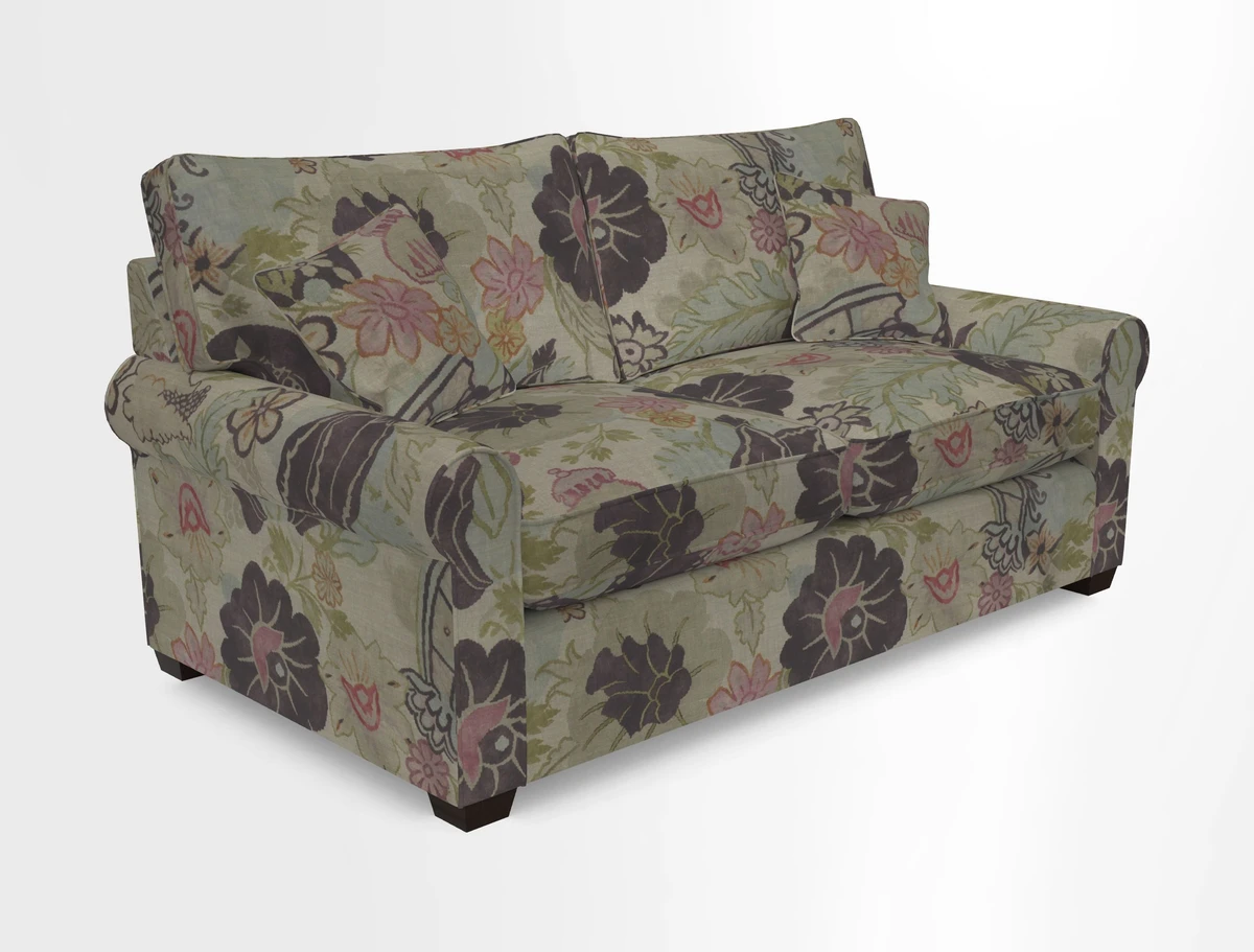 Bignor 3 Seater Sofa in V&A Drawn From Nature Oak Tree Gold. Loose cover option available
