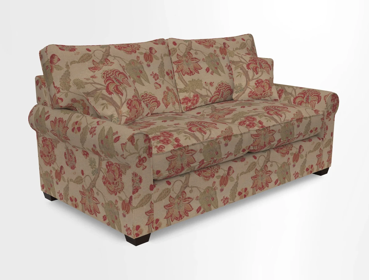Bignor 3 Seater Sofa in V&A Drawn From Nature Oak Tree Gold. Loose cover option available
