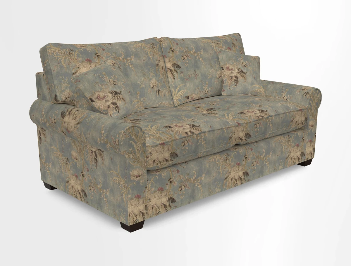 Bignor 3 Seater Sofa in V&A Drawn From Nature Oak Tree Gold. Loose cover option available