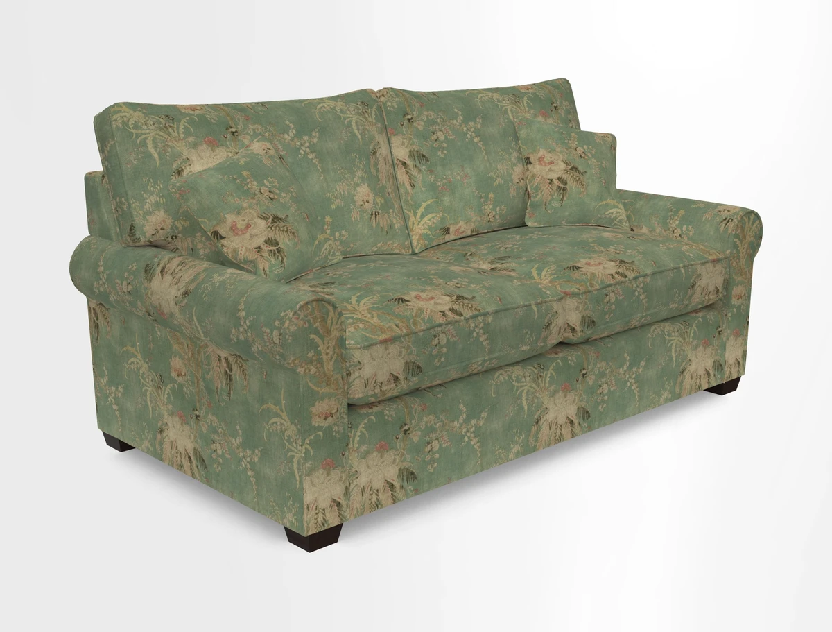 Bignor 3 Seater Sofa in V&A Drawn From Nature Oak Tree Gold. Loose cover option available