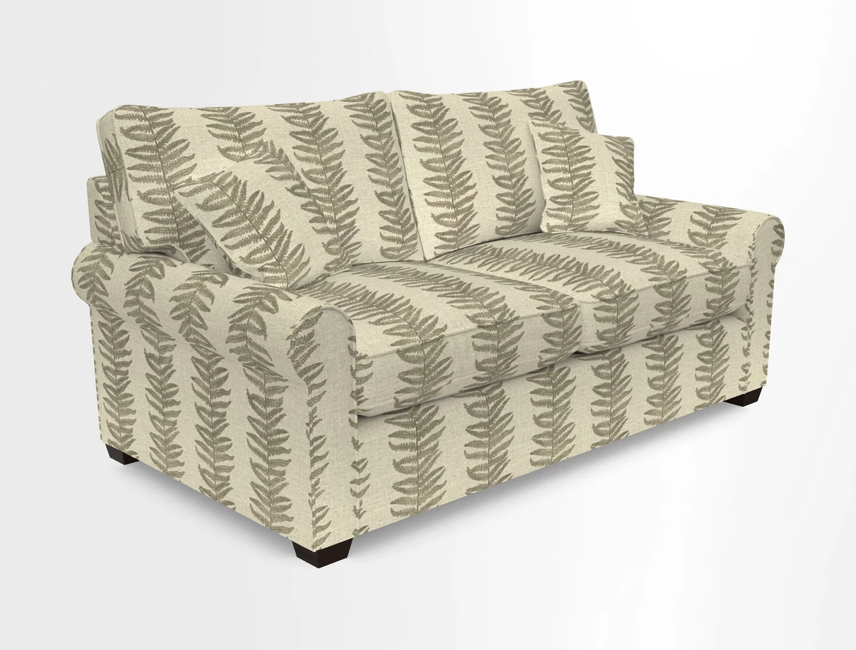 Bignor 3 Seater Sofa in V&A Drawn From Nature Oak Tree Gold. Loose cover option available