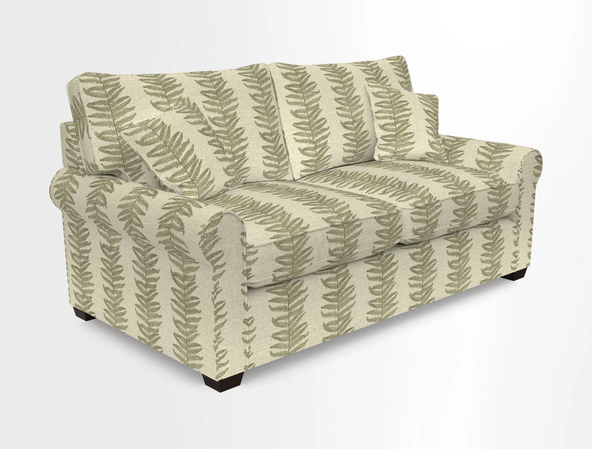 Bignor 3 Seater Sofa in V&A Drawn From Nature Oak Tree Gold. Loose cover option available