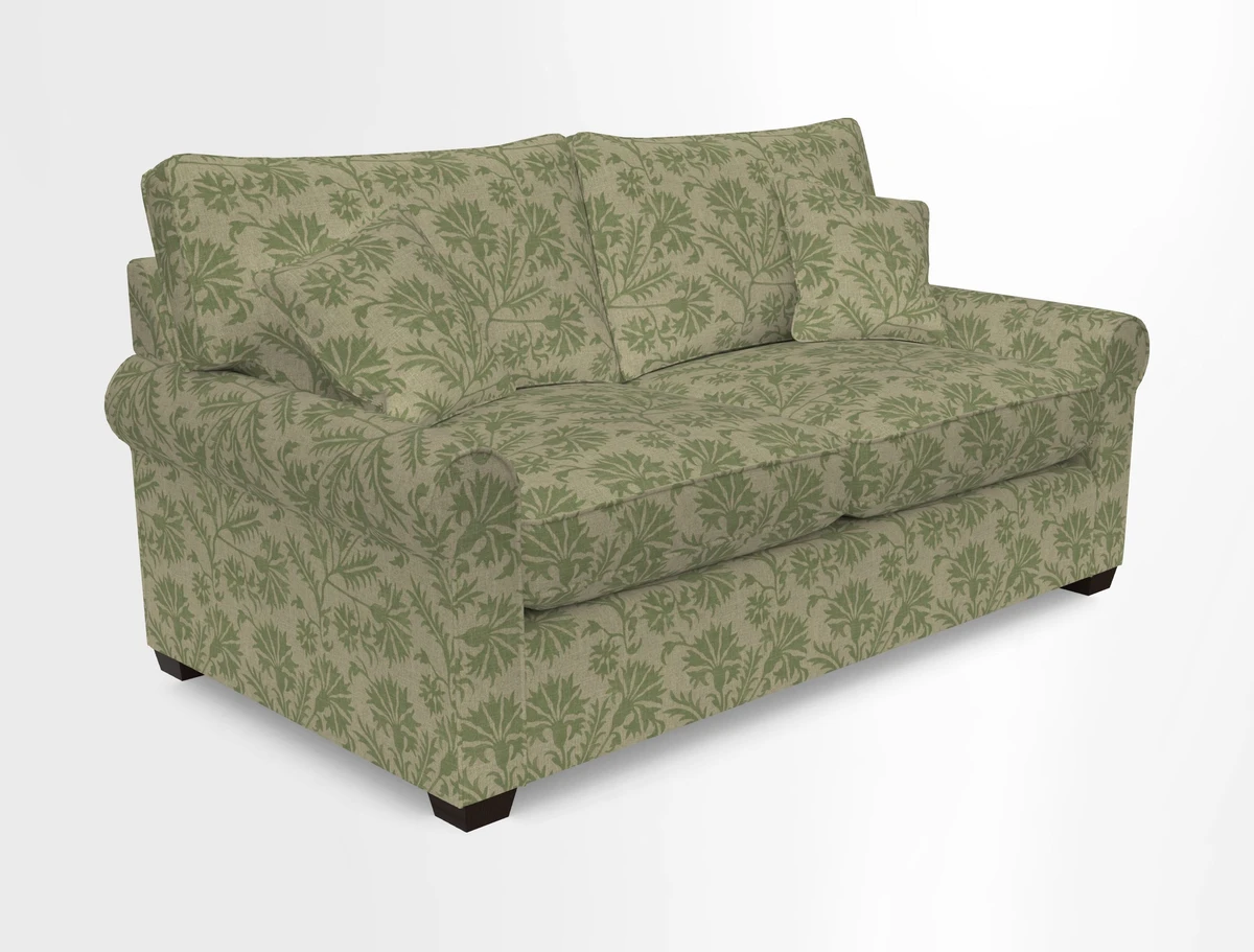 Bignor 3 Seater Sofa in V&A Drawn From Nature Oak Tree Gold. Loose cover option available