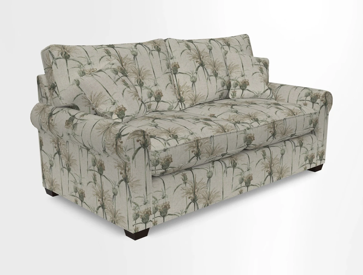 Bignor 3 Seater Sofa in V&A Drawn From Nature Oak Tree Gold. Loose cover option available