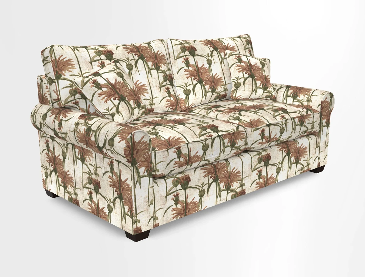 Bignor 3 Seater Sofa in V&A Drawn From Nature Oak Tree Gold. Loose cover option available