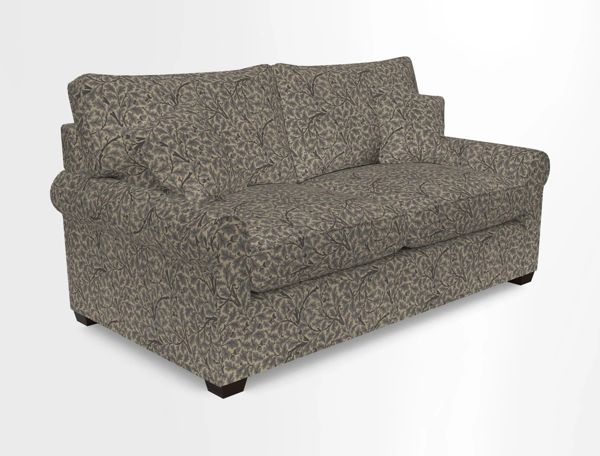 Bignor 3 Seater Sofa in V&A Drawn From Nature Oak Tree Gold. Loose cover option available