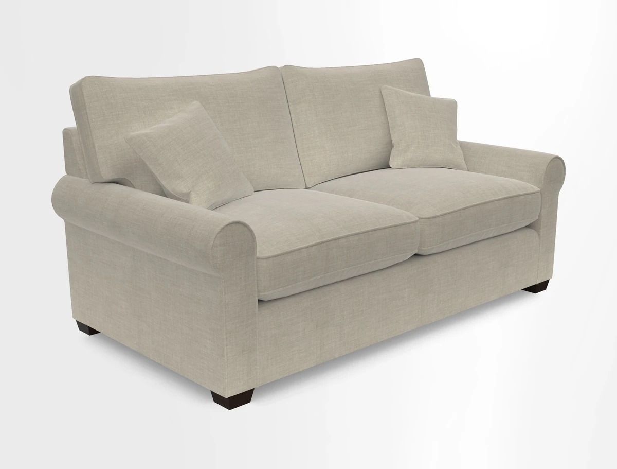 Bignor 3 Seater Sofa in V&A Drawn From Nature Oak Tree Gold. Loose cover option available