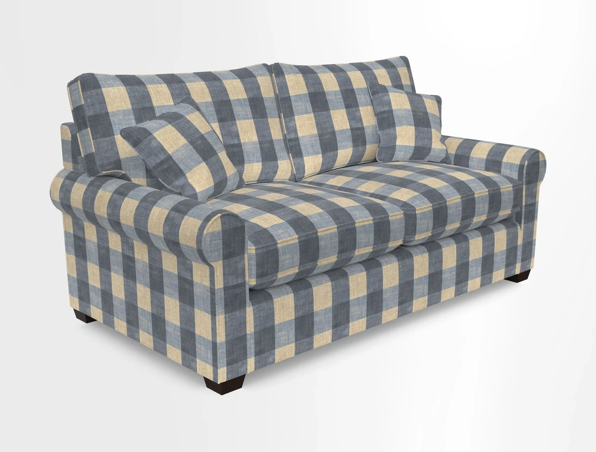 Bignor 3 Seater Sofa in V&A Drawn From Nature Oak Tree Gold. Loose cover option available