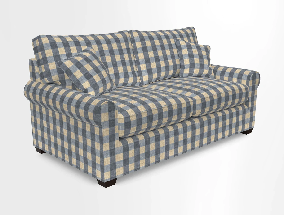 Bignor 3 Seater Sofa in V&A Drawn From Nature Oak Tree Gold. Loose cover option available