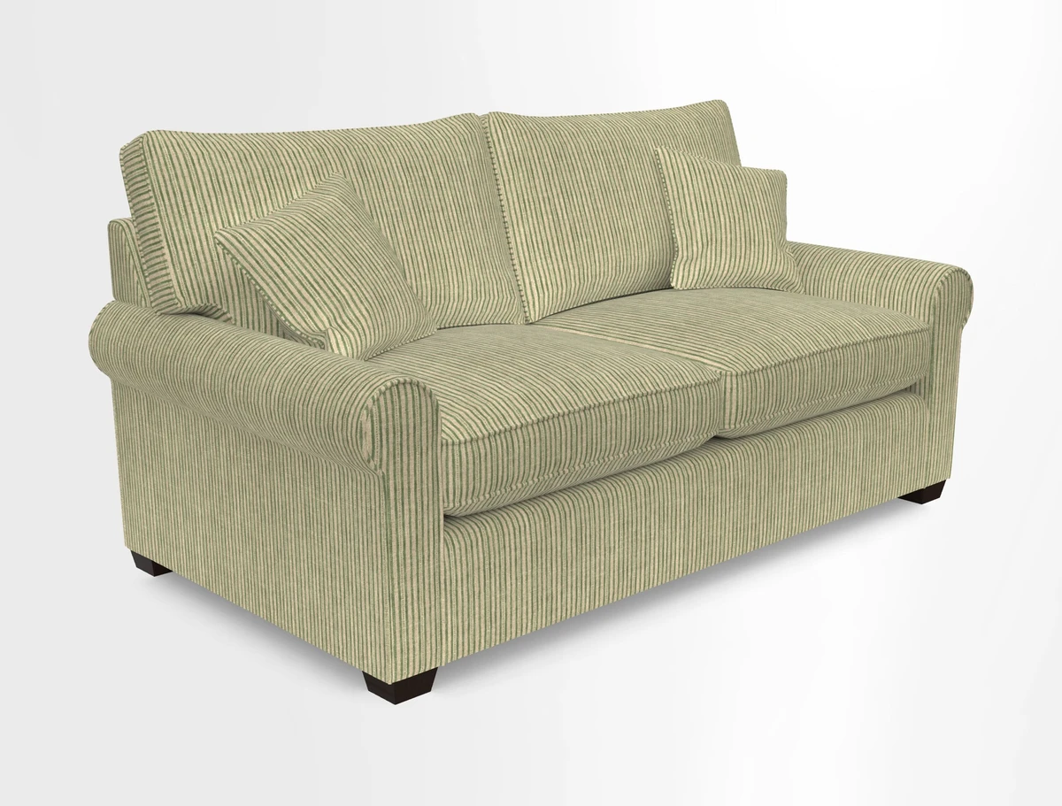 Bignor 3 Seater Sofa in V&A Drawn From Nature Oak Tree Gold. Loose cover option available