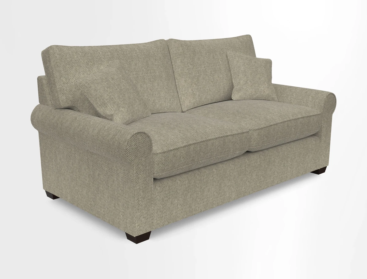 Bignor 3 Seater Sofa in V&A Drawn From Nature Oak Tree Gold. Loose cover option available