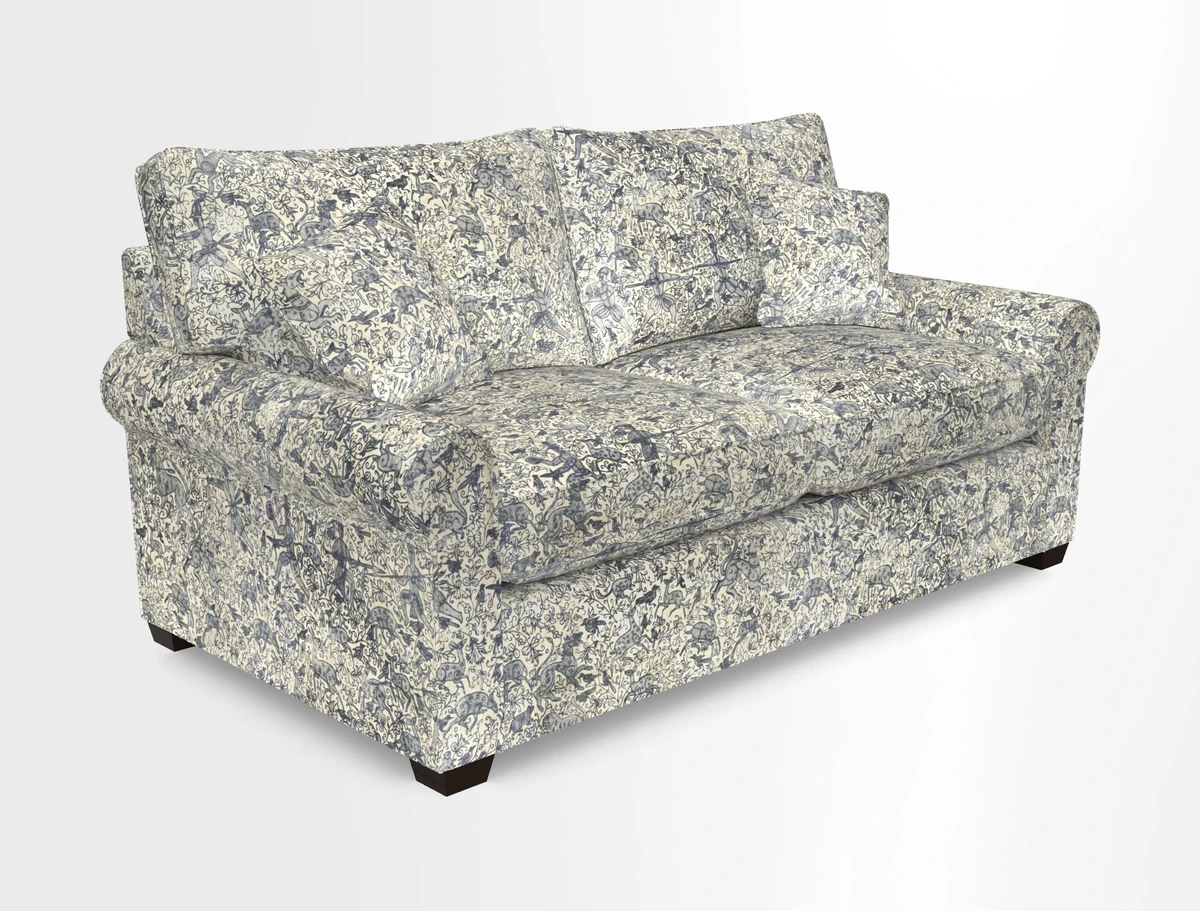 Bignor 3 Seater Sofa in V&A Drawn From Nature Oak Tree Gold. Loose cover option available
