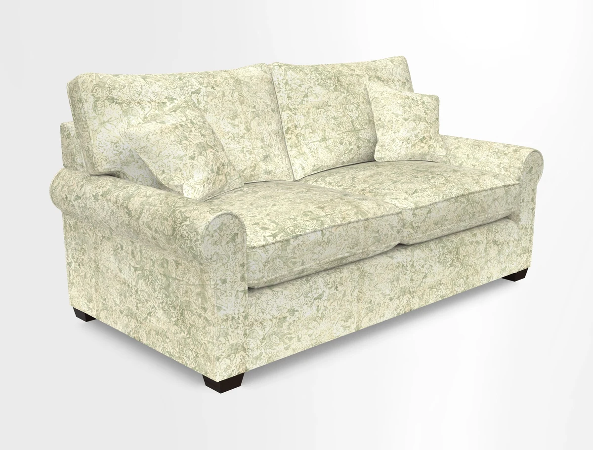 Bignor 3 Seater Sofa in V&A Drawn From Nature Oak Tree Gold. Loose cover option available
