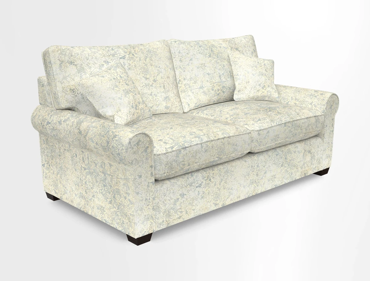 Bignor 3 Seater Sofa in V&A Drawn From Nature Oak Tree Gold. Loose cover option available