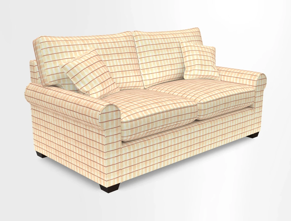 Bignor 3 Seater Sofa in V&A Drawn From Nature Oak Tree Gold. Loose cover option available