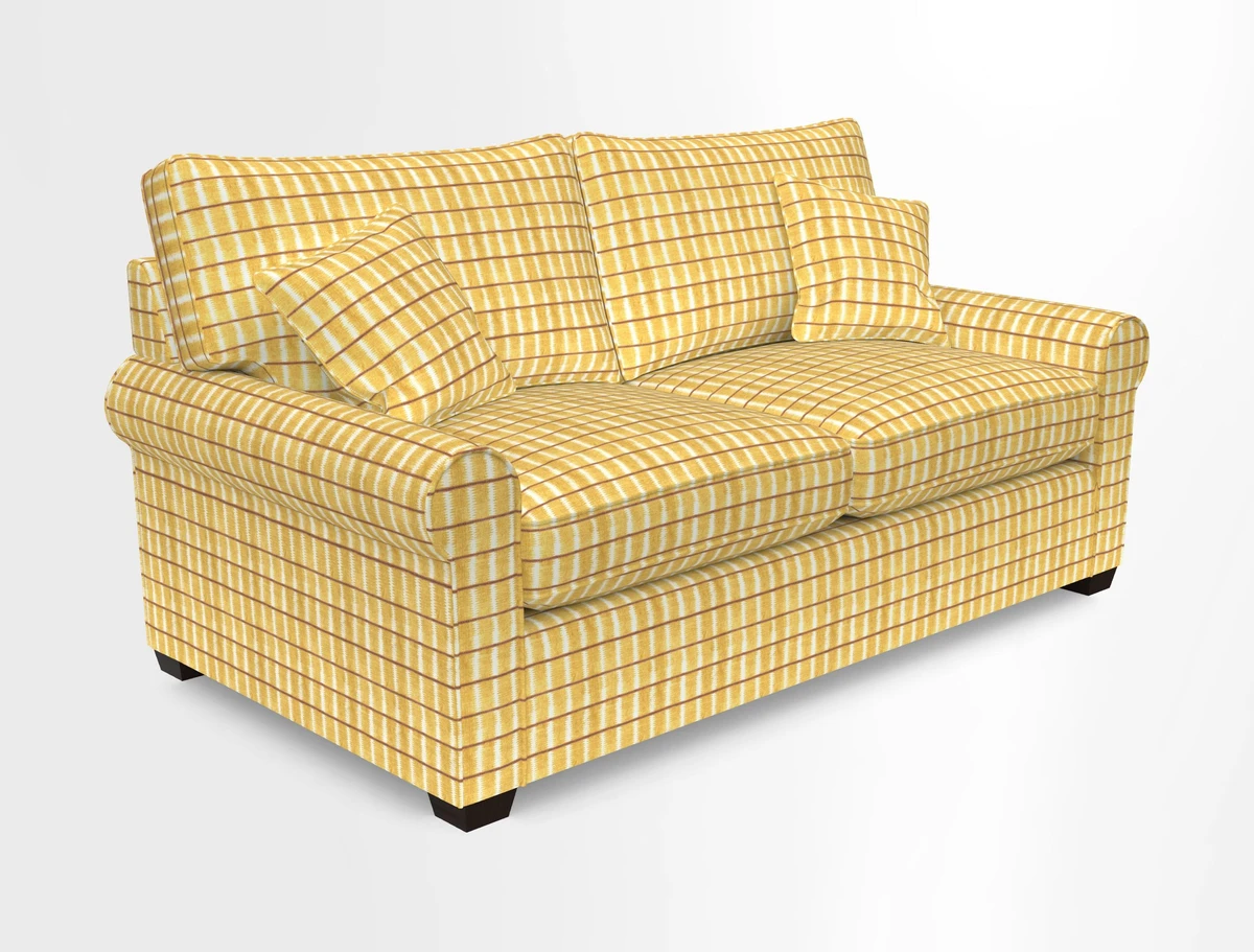 Bignor 3 Seater Sofa in V&A Drawn From Nature Oak Tree Gold. Loose cover option available