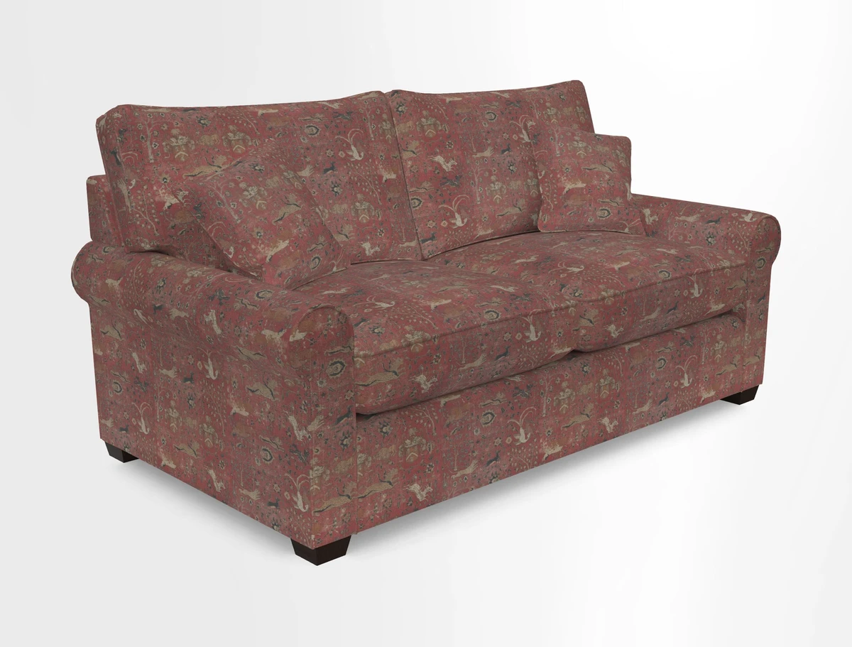 Bignor 3 Seater Sofa in V&A Drawn From Nature Oak Tree Gold. Loose cover option available