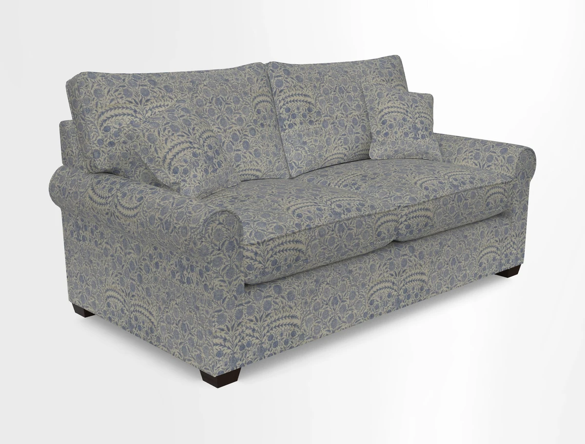 Bignor 3 Seater Sofa in V&A Drawn From Nature Oak Tree Gold. Loose cover option available