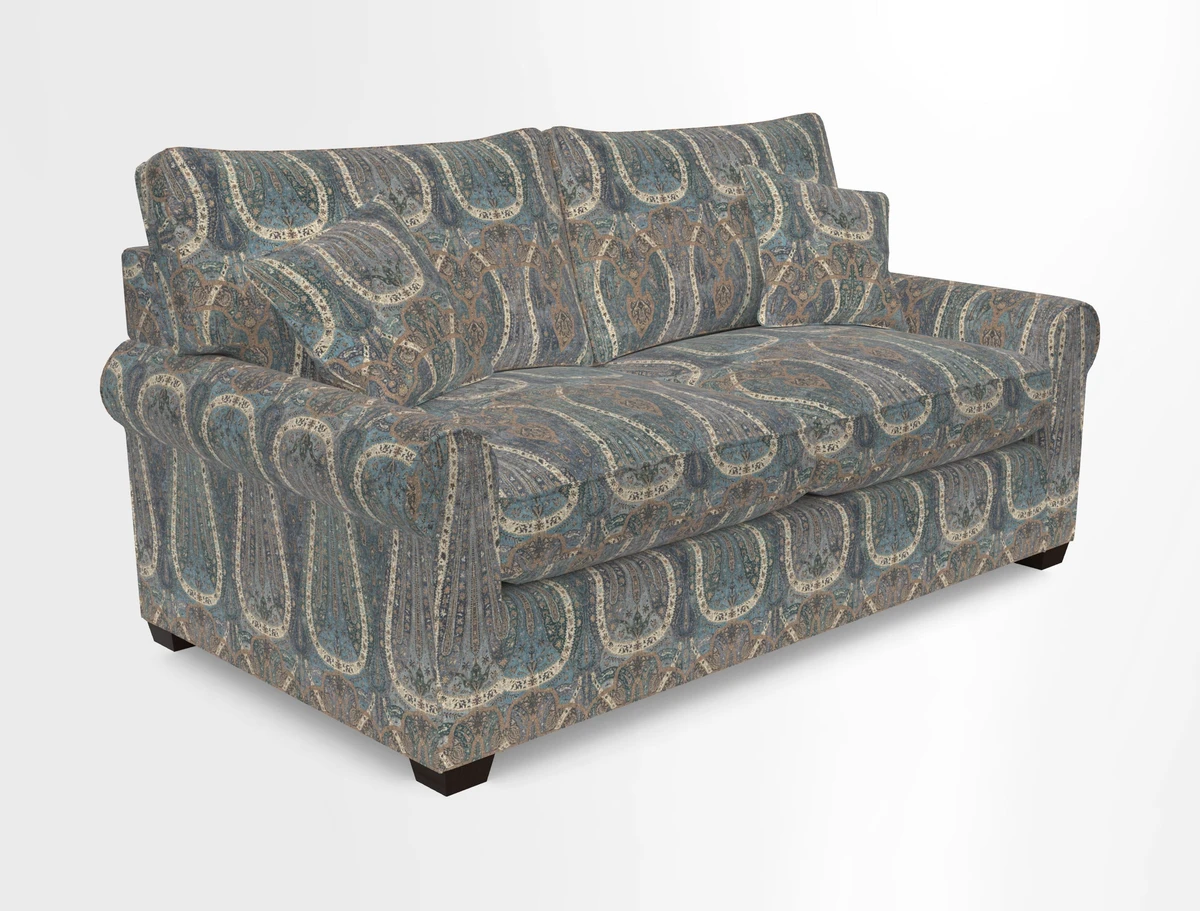 Bignor 3 Seater Sofa in V&A Drawn From Nature Oak Tree Gold. Loose cover option available