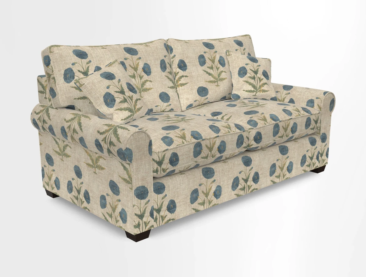 Bignor 3 Seater Sofa in V&A Drawn From Nature Oak Tree Gold. Loose cover option available