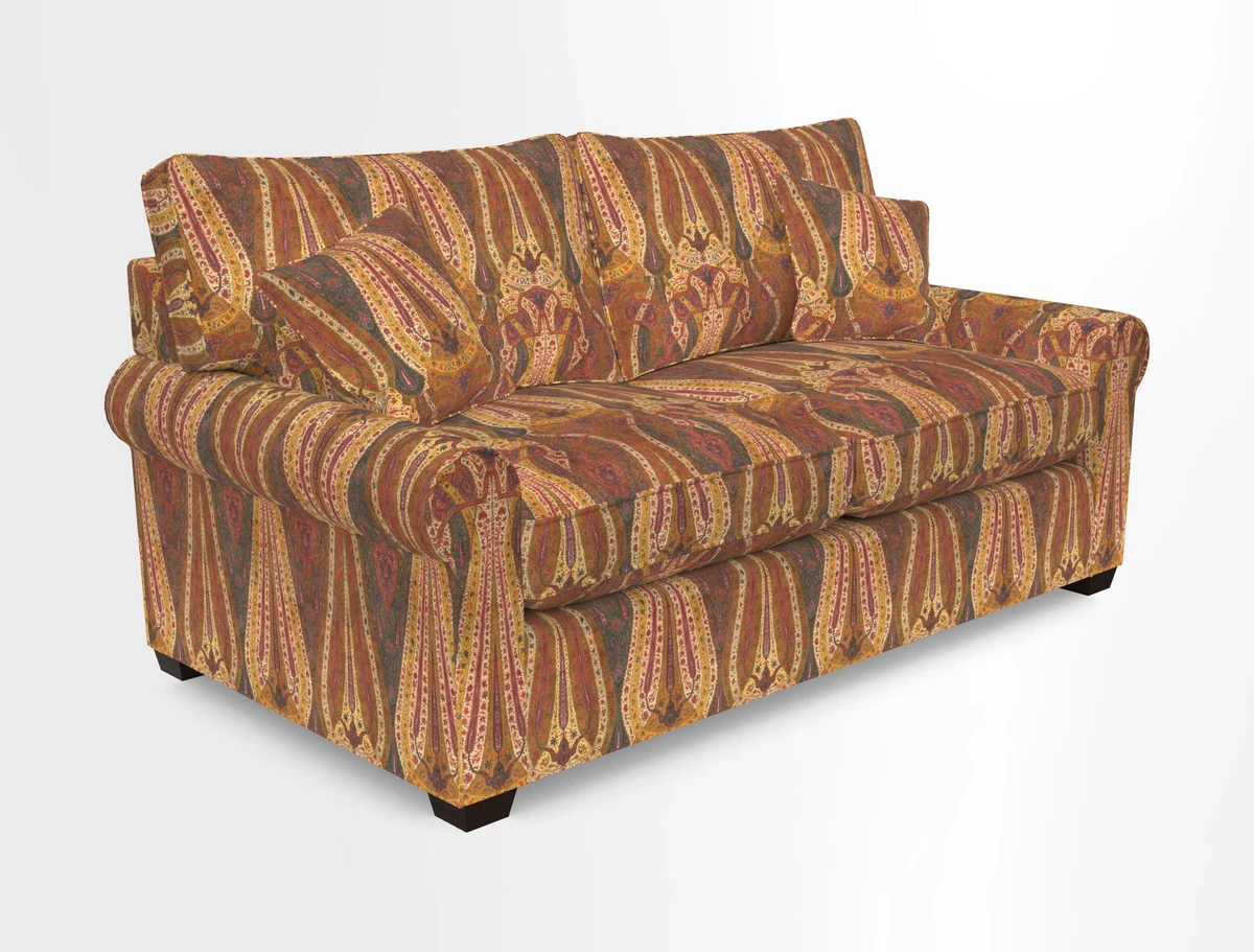 Bignor 3 Seater Sofa in V&A Drawn From Nature Oak Tree Gold. Loose cover option available